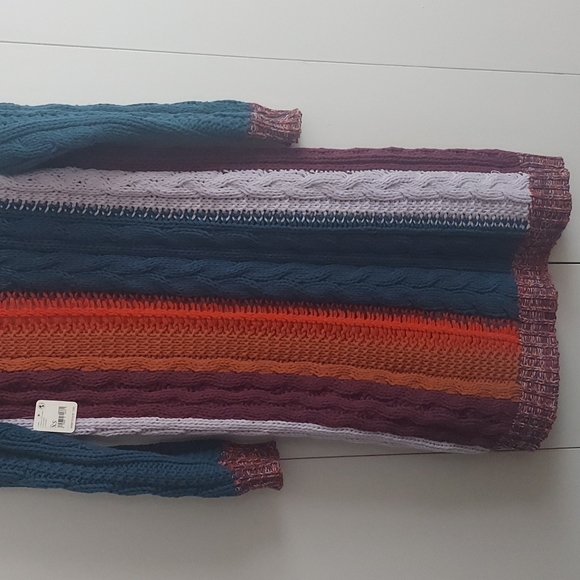 Free People Hearts on Fire Long Maxi Cardigan Size XS NWT - Picture 14 of 16